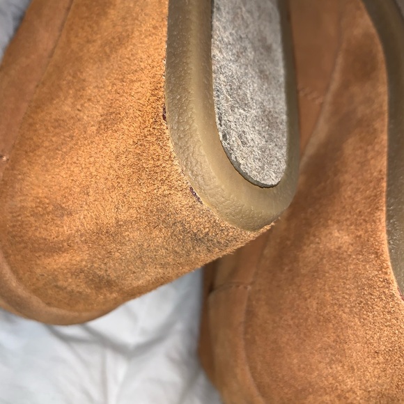 TOMS Suede wedge ankle boots booties women’s size 7.5 - Picture 3 of 13